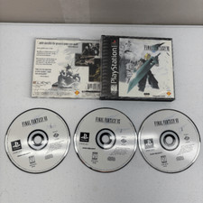 Final Fantasy VII 7 PS1 (PlayStation 1, 1997) Black Label Tested NO MANUAL