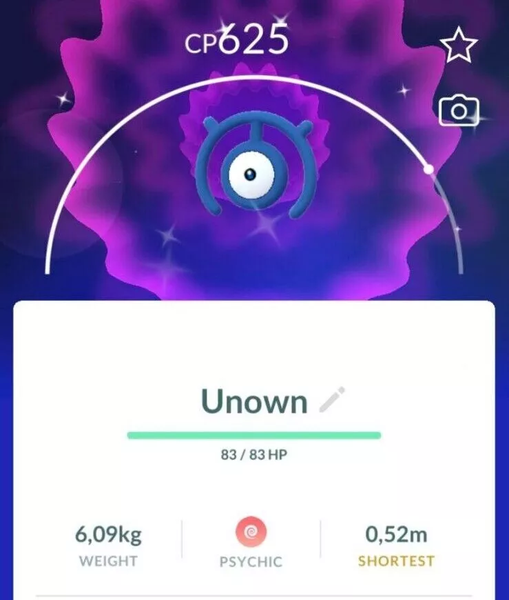 Shiny unown caught : r/pokemongo