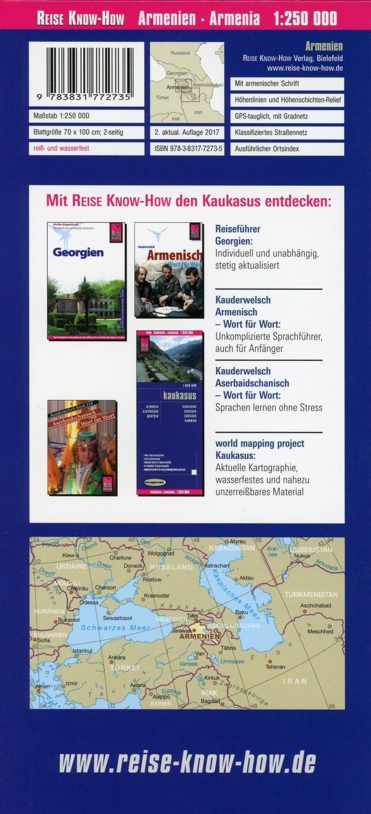 Thumbnail - Reise Know-how Verlag Peter Rump | Reise Know-how Landkarte Armenien