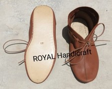 Roman Leather Lace Turn Shoes Footwear Pair Brown Color New