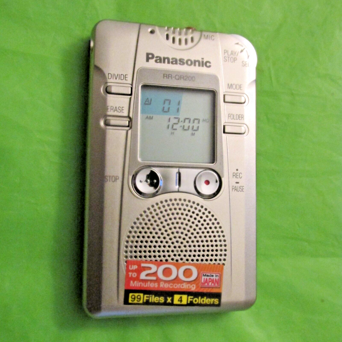 Vintage Panasonic Digital IC Recorder – Model RR‑QR200 | eBay
