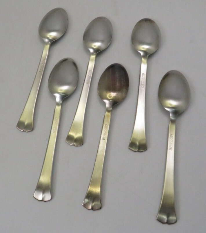 Vintage Kultakeskus Oy Set of 6 Teaspoons - .830N8 Finnish Silver