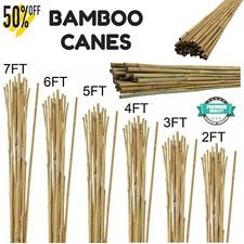 2ft–6ft Heavy Duty Bamboo Canes Thick Garden Plant flower Support Sticks Pack