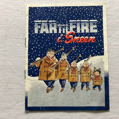 Far til fire i sneen Ib Schønberg, Peter Malberg 1954 Danish Movie Program