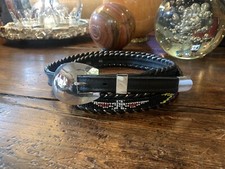 Very Navajo James Reid style Sterling Silver Belt Buckle 45-47-1.1/8  -.75      