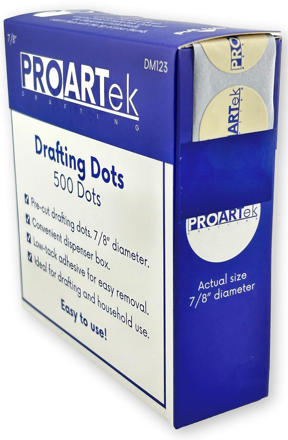 PROARTek PK00027 Model DM123 Drafting Dots, 500 Drafting Dots,  7/8" Diameter