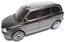 2020 MATCHBOX LEVC TX TAXI BLACK 1:64 DIECAST 2 5/8" CAR WITH SILVER RIMS