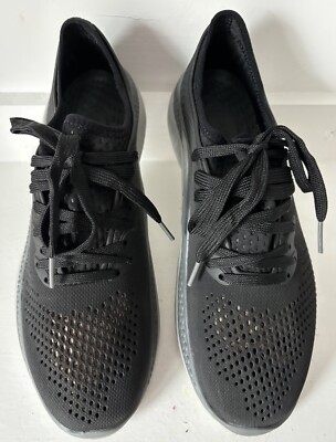 Crocs LiteRide 360 Pacer Black Slate Gray 206715 Sneakers Shoes