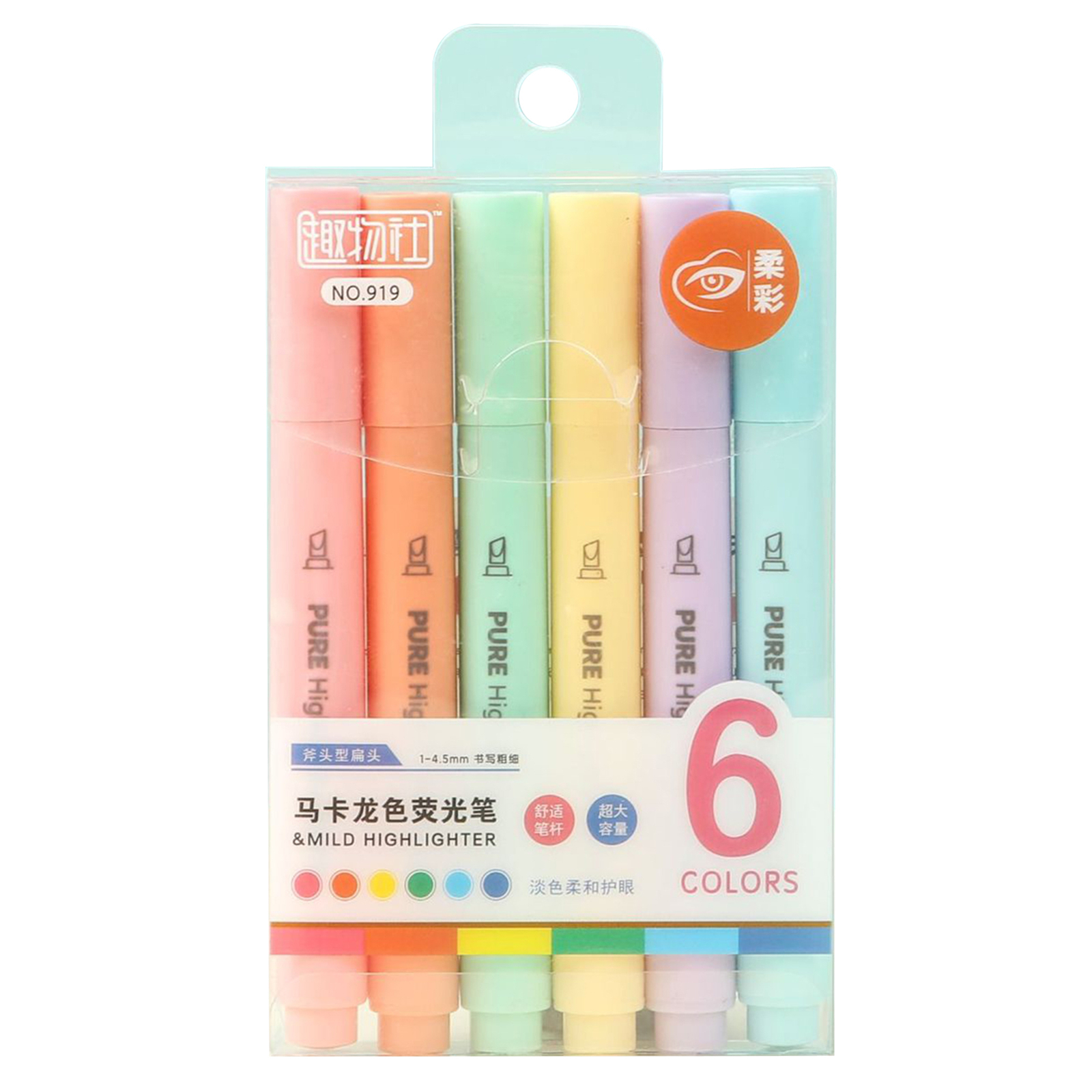6pcs Highlighters Pen Office Supplies Stationery Supplies Highlighters Marker-image