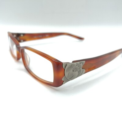 Kenzo Brille made in France KZ 2080 C04 Neu 53/15 133 Blumen Dekor