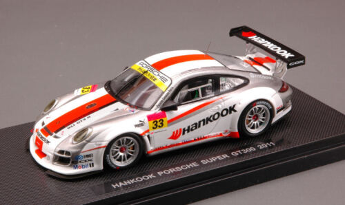Diecast Car Scale 1:43 Ebbro Porsche 997 GT3 No.33 Hankook Super GT 300 Model...