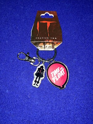 IT Pennywise Killer Clown CHAPTER 2 Keychain Bag Charm TIME TO FLOAT NEW