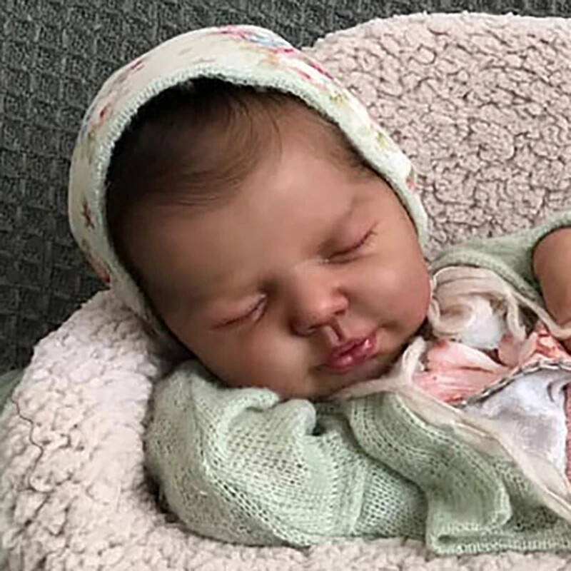19in Reborn Baby Dolls Kit Lifelike Valentina with Veins Cloth