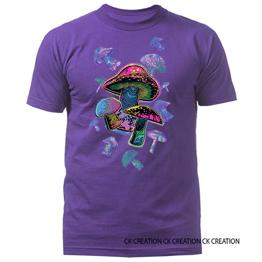 Colorful Mushrooms Funny Joke Humor Humorous Graphic T-Shirt Colorful Mushrooms Funny Joke Humor Humorous Graphic T-Shirt