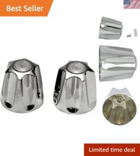 Classic Chrome Faucet Handle Set for Pfister Verve - Includes Installation Parts