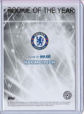 2020-21 Topps X Football Festival Steve Aoki HAKIM ZIYECH Chelsea
