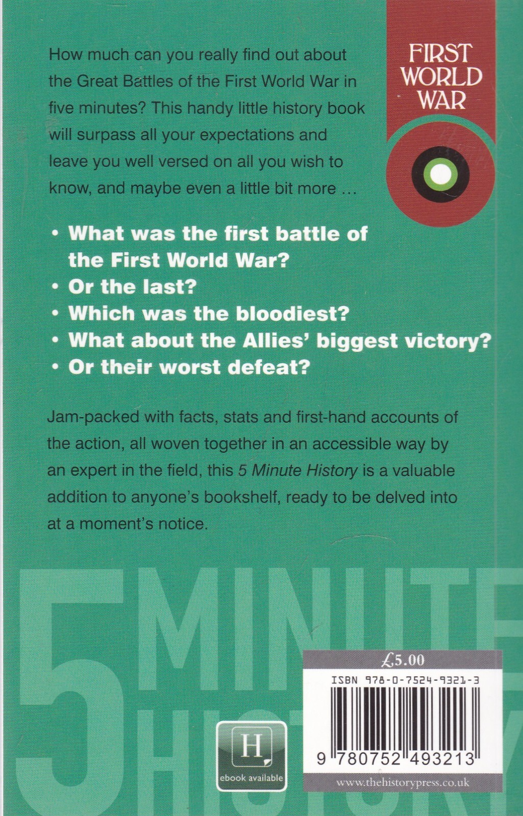 First World War Great Battles New Book Facts Stats Military History WW1