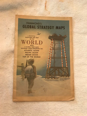 HAMMONDS GLOBAL STRATEGY MAPS GAZETTEER AND MAP OF THE WORLD