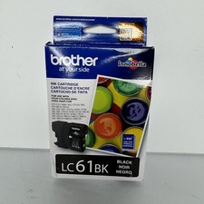 Brother Genuine LC61BK Standard-yield Ink | Black Ink Cartridge | Expired 2021
