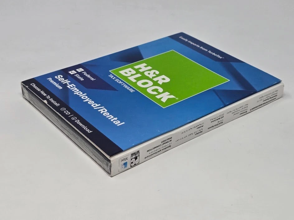 H&R Premium Self Employed/Rental 2018 Tax Software Fed/State Turbo Schedule - Image 3 of 3