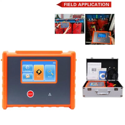 DC Resistance Tester Transformer with Touch Screen 10A Resolution 0.1 uΩ