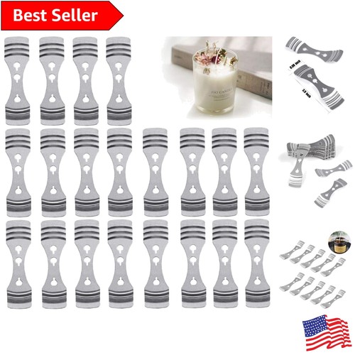 Durable Metal Candle Wick Holder Set of 60 Essential for DIY Candle