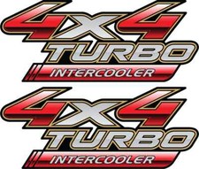 2x HILUX TURBO INTERCOOLER TRUCK DECAL STICKER 3M USA MADE CAR