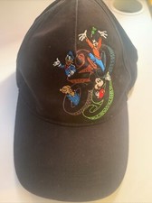 Disneyland Resort Black Sketch Art Walt Disney 2009 Baseball Hat One-Size