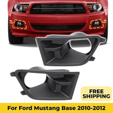 Driver Passenger Side Fog Light Lamp Bezel Cover For Ford Mustang Base 2010-2012