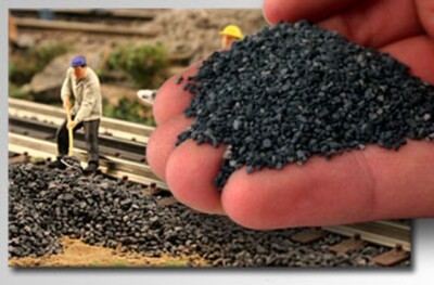 Scenic Express Natural Stone Ballast #20 DARK GRAY BLEND FINE 1/2 Gallon ~ 3105