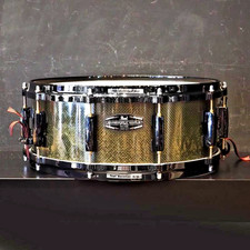 Pearl CMN1455S/B Carbonply Maple 14x5.5 Snare Drum Used 300 Black Hardware