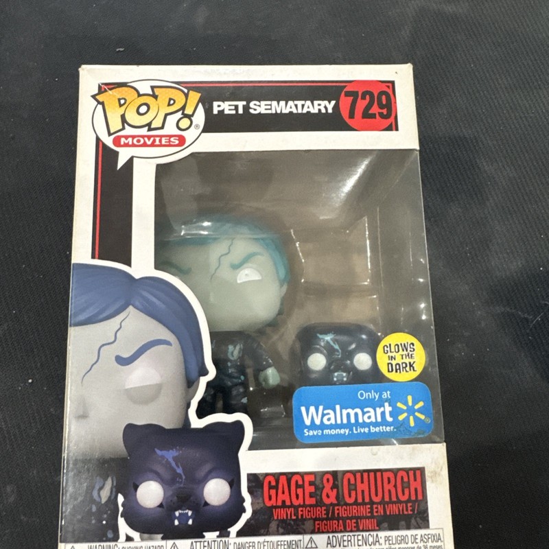 Funko Pop! Gage & Church (Glows in the Dark) - Walmart King #729 Pet Semetary