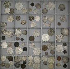 Bawaria, partia 81 małych monet, 15. - 19 lat, fenigi, krążowniki, zobacz zdjęcia!