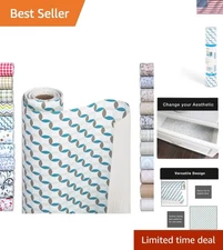 Bonded Grip Shelf Liner - 12 Inch x 10 Feet - Non Adhesive, Strong Grip Botto...