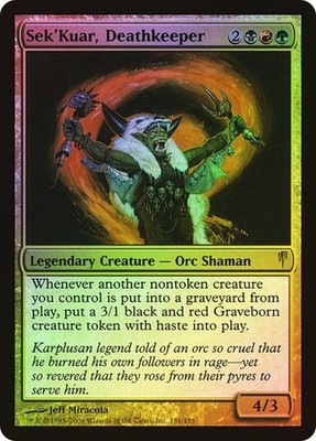 MTG - Sek'Kuar, Deathkeeper - Foil - Coldsnap - Magic the Gathering