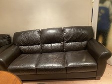 leather sofa and chairs used