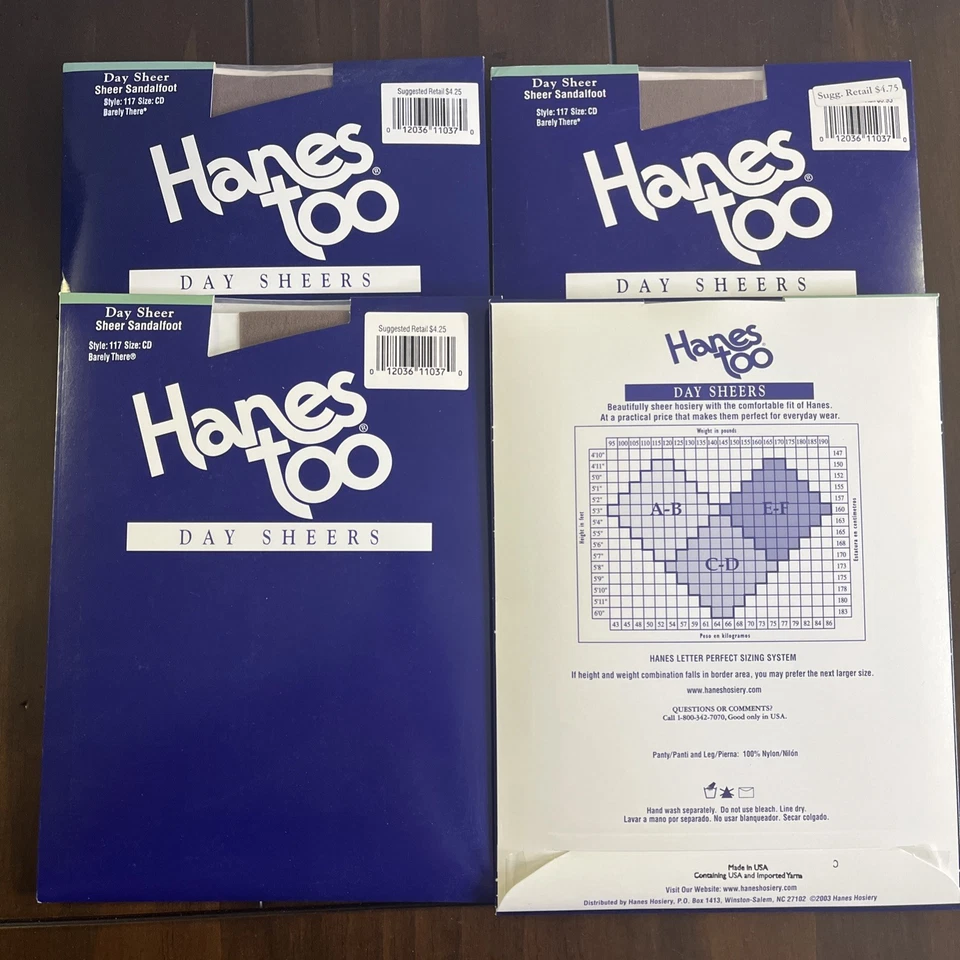 Pantimedias Hanes Too Day Sandalia Transparente Talla CD Apenas Hay y Clásicas Azul Marino Foto 2 de 4