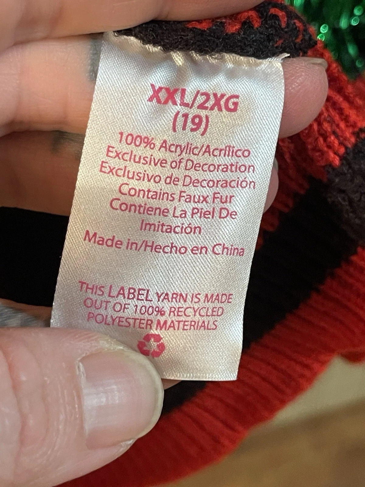 Ugly Christmas Sweater Rudolph Jingle Bells