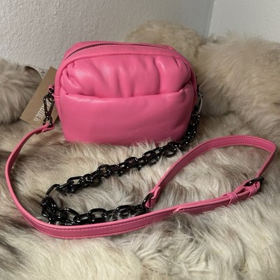 NWT Steve Madden Beden Logo Soft Camera Crossbody - Hot Pink | eBay