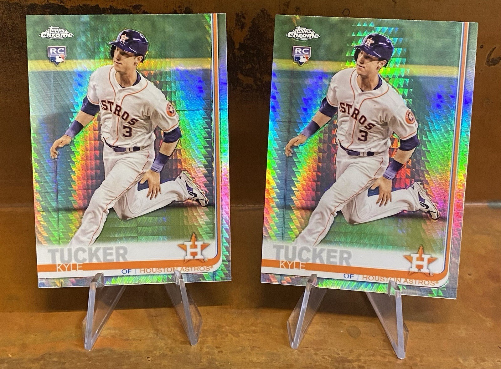 Kyle Tucker 2019 Topps Chrome RC #39 Rookie PRISM REFRACTOR (2 Cards) Cubs