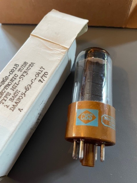 CBS MIL-5Y3WGTA Vacuum Tube