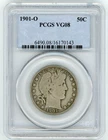 1901-O BARBER HALF DOLLAR PCGS VG08
