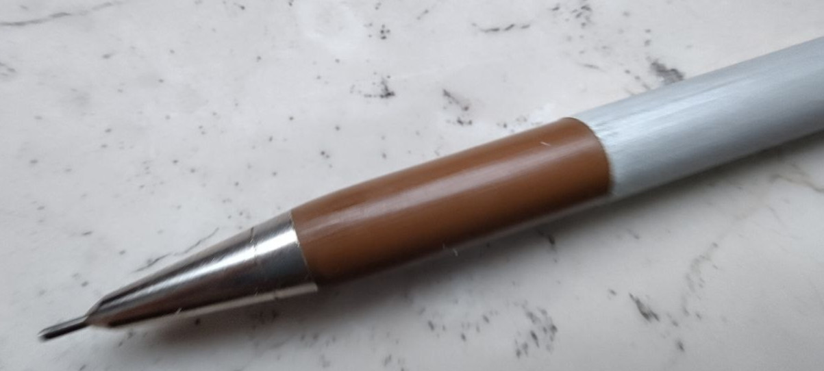 bigraph Super 0,5 T  Bleistift Druckbleistift Vintage -- gebürstetes Metall