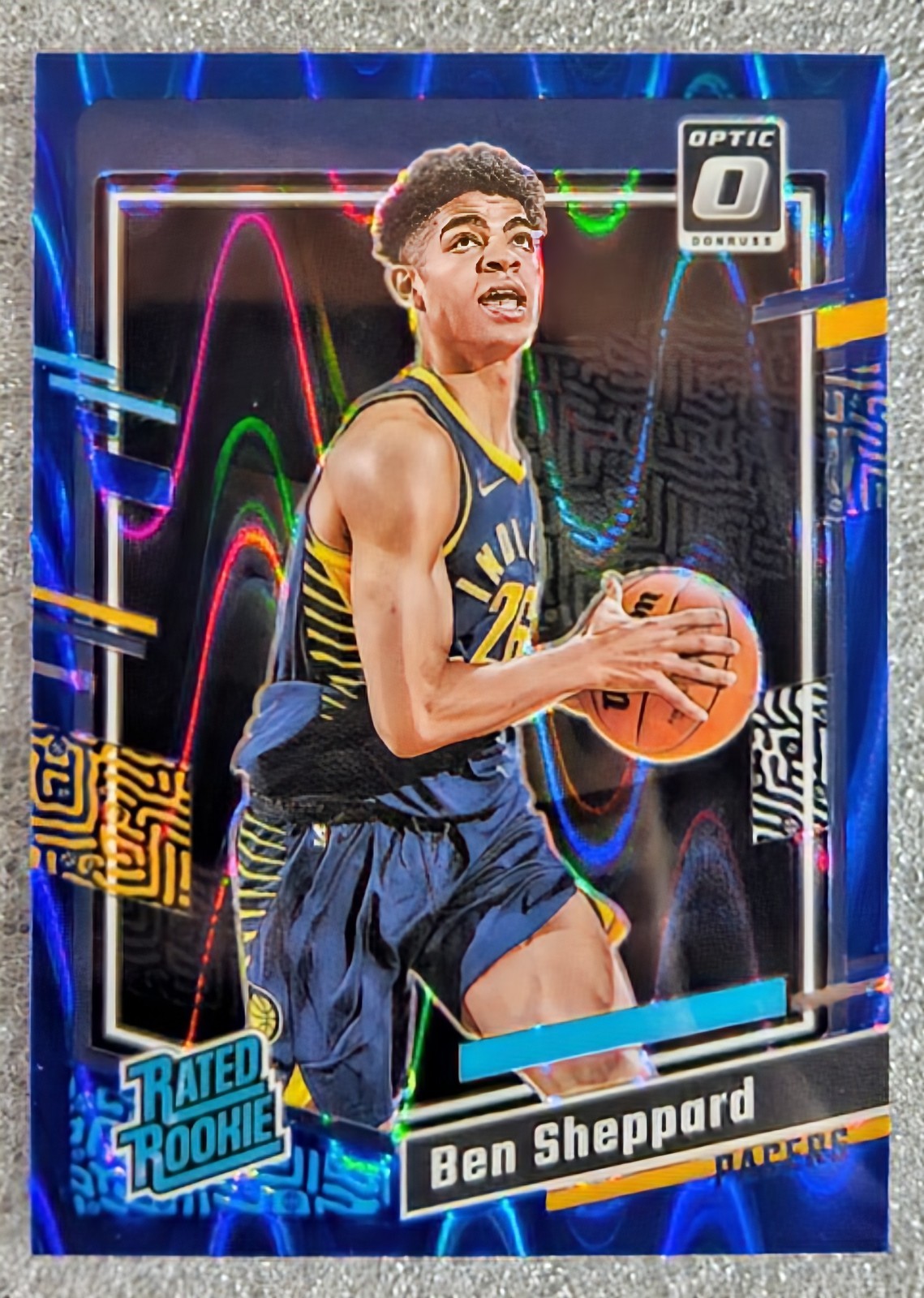 2023-24 Panini Donruss Optic - Ben Sheppard #221 Blue Seismic Prizm /249 (RC)