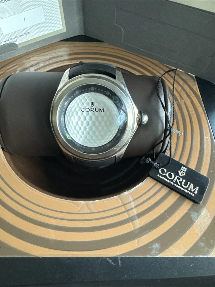 Reloj automático para hombre Corum Big Bubble Golf titanio esfera blanca 52 mm 08.0016/B Foto 2 de 3