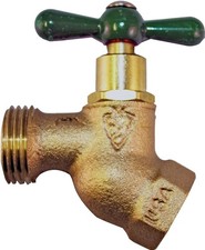Arrowhead Brass 253LF Hose Bib 1/2" FIP 3/4" Hose Lead-Free Brass 125 PSI