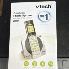 VTech CS6919 DECT 6.0 1 Handset Cordless Phone System Silver/Black Caller ID