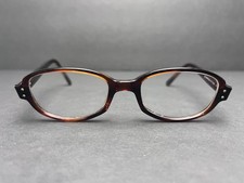 Vtg American Optical Eyeglasses Tortoise 5 1/2 Bronze Rectangular Frames 48-18