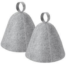 REMJUD 2 Pack Sauna Hat, Wool Felt Sauna Cap Russian Banya Cap Unisex Sauna Hat
