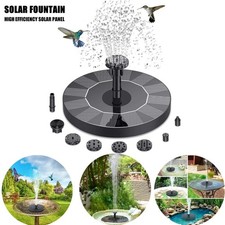 Solar Power Bird Bath Fountain Pump Upgrade 1.4W Solar Fountain with 4 Nozzle